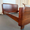 Machine-Age Art Deco Walnut Full Bed By Paul Goldman For Plymodern Furniture