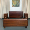 Machine-Age Art Deco Walnut Full Bed By Paul Goldman For Plymodern Furniture