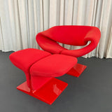 "Ribbon" Lounge Chair Ottoman Set By Pierre Paulin For Artifort