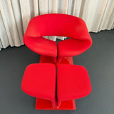 "Ribbon" Lounge Chair Ottoman Set By Pierre Paulin For Artifort