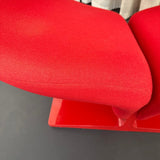 "Ribbon" Lounge Chair Ottoman Set By Pierre Paulin For Artifort
