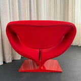 "Ribbon" Lounge Chair Ottoman Set By Pierre Paulin For Artifort