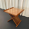 Walnut Campaign Tray Table By Kipp Stewart And Stewart McDougal For Drexel