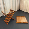 Walnut Campaign Tray Table By Kipp Stewart And Stewart McDougal For Drexel