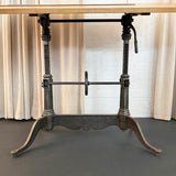 Antique Gunmetal Cast Iron And Pine Drafting Table By Keuffel & Esser