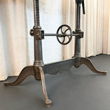Antique Gunmetal Cast Iron And Pine Drafting Table By Keuffel & Esser