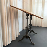 Antique Gunmetal Cast Iron And Pine Drafting Table By Keuffel & Esser