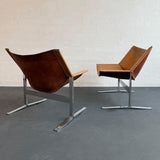 Pair Of Mid-Century Modern Sling Chairs By Clement Meadmore