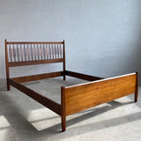 Full Bed And Walnut Headboard By Kipp Stewart & Stewart McDougall For Drexel
