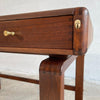 Danish Modern Teak Bentwood Leather Top Desk