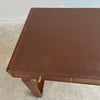 Danish Modern Teak Bentwood Leather Top Desk