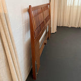 Mid-Century Modern Slat Walnut Headboard By Kipp Stewart & Stewart McDougal