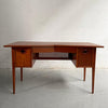 Mid Century Modern Walnut Bowtie Desk