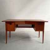 Mid Century Modern Walnut Bowtie Desk