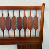 Mid-Century Modern Slat Walnut Headboard By Kipp Stewart & Stewart McDougal