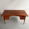 Mid Century Modern Walnut Bowtie Desk