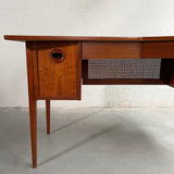 Mid Century Modern Walnut Bowtie Desk