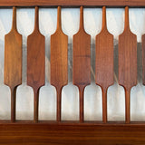 Mid-Century Modern Slat Walnut Headboard By Kipp Stewart & Stewart McDougal