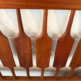 Mid-Century Modern Slat Walnut Headboard By Kipp Stewart & Stewart McDougal