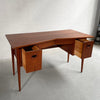 Mid Century Modern Walnut Bowtie Desk