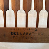 Mid-Century Modern Slat Walnut Headboard By Kipp Stewart & Stewart McDougal