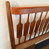 Mid-Century Modern Slat Walnut Headboard By Kipp Stewart & Stewart McDougal