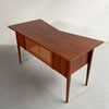 Mid Century Modern Walnut Bowtie Desk