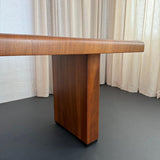Art Deco Octagonal Burl Walnut Pedestal Dining Table
