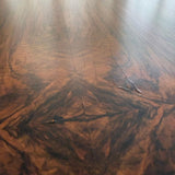 Art Deco Octagonal Burl Walnut Pedestal Dining Table