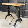 Early 20th Century Industrial Cast Iron Butcher Block Table