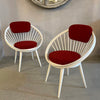 Pair Of Circle Lounge Chairs By Yngve Ekström For Swedese, Sweden