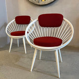 Pair Of Circle Lounge Chairs By Yngve Ekström For Swedese, Sweden