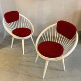 Pair Of Circle Lounge Chairs By Yngve Ekström For Swedese, Sweden