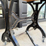 Early 20th Century Industrial Cast Iron Butcher Block Table