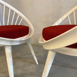 Pair Of Circle Lounge Chairs By Yngve Ekström For Swedese, Sweden