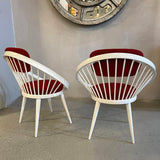 Pair Of Circle Lounge Chairs By Yngve Ekström For Swedese, Sweden