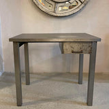 Industrial Brushed Steel Desk By Library Bureau Makers