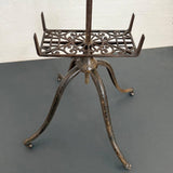 Antique Cast Iron And Oak Bible Dictionary Stand