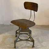 Industrial Rolling Desk Chair By Toledo Metal Co.
