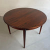 Scandinavian Modern Rosewood Round Extension Dining Set By Niels Koefoed