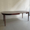 Scandinavian Modern Rosewood Round Extension Dining Set By Niels Koefoed