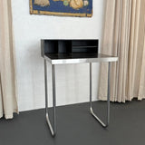 Bauhaus Tiered Tubular Chromed Steel Writing Desk