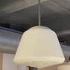 Large Conical Milk Glass Library Pendant Light - 5 Available