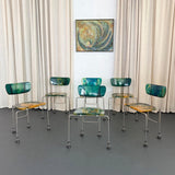 Set of 6 Post Modern Gaetano Pesce "543 Broadway" Chairs For Bernini, 1993