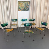 Set of 6 Post Modern Gaetano Pesce "543 Broadway" Chairs For Bernini, 1993