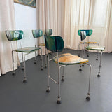 Set of 6 Post Modern Gaetano Pesce "543 Broadway" Chairs For Bernini, 1993