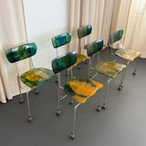 Set of 6 Post Modern Gaetano Pesce "543 Broadway" Chairs For Bernini, 1993
