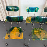 Set of 6 Post Modern Gaetano Pesce "543 Broadway" Chairs For Bernini, 1993