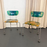 Set of 6 Post Modern Gaetano Pesce "543 Broadway" Chairs For Bernini, 1993