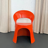 Orange Fiberglass Chair By Nanna Ditzel For Domus Danica